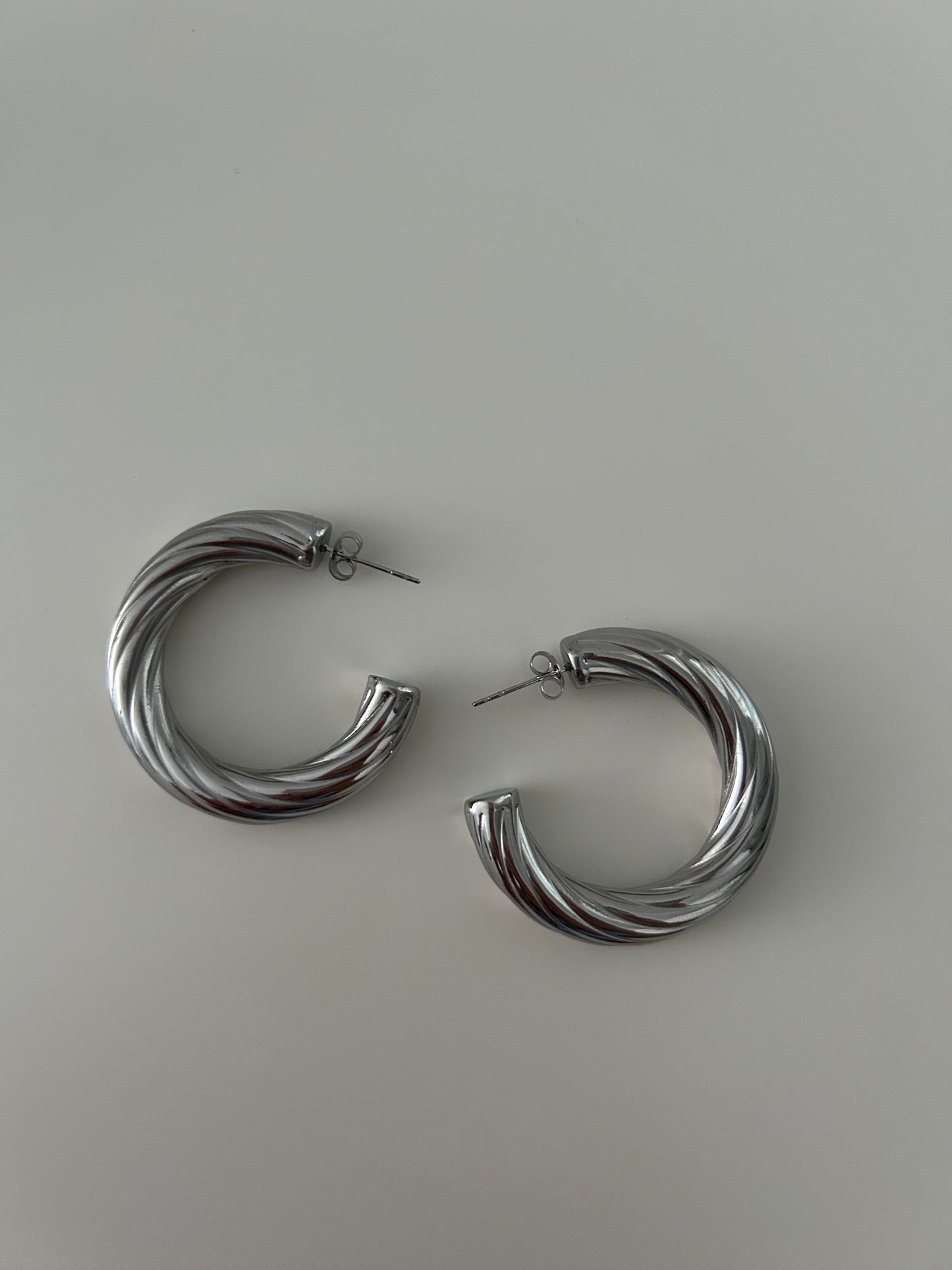Les Maxi Boucles ISADORA Argentées