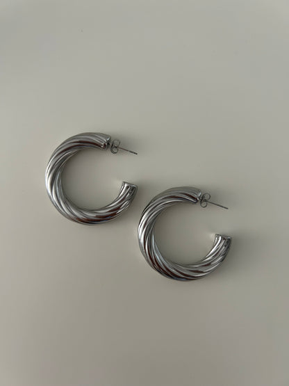 Maxi ISADORA Earrings in Silver