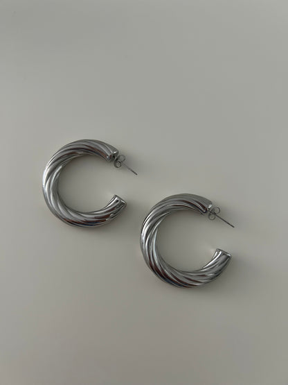 Maxi ISADORA Earrings in Silver